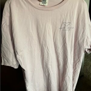 Surf Style Light Pink T-Shirt
